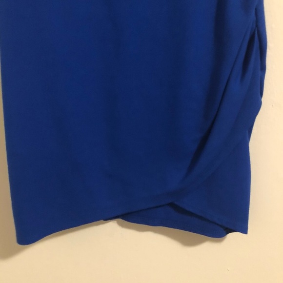 Revamped body con micro mini cobalt blue dress - Picture 6 of 8